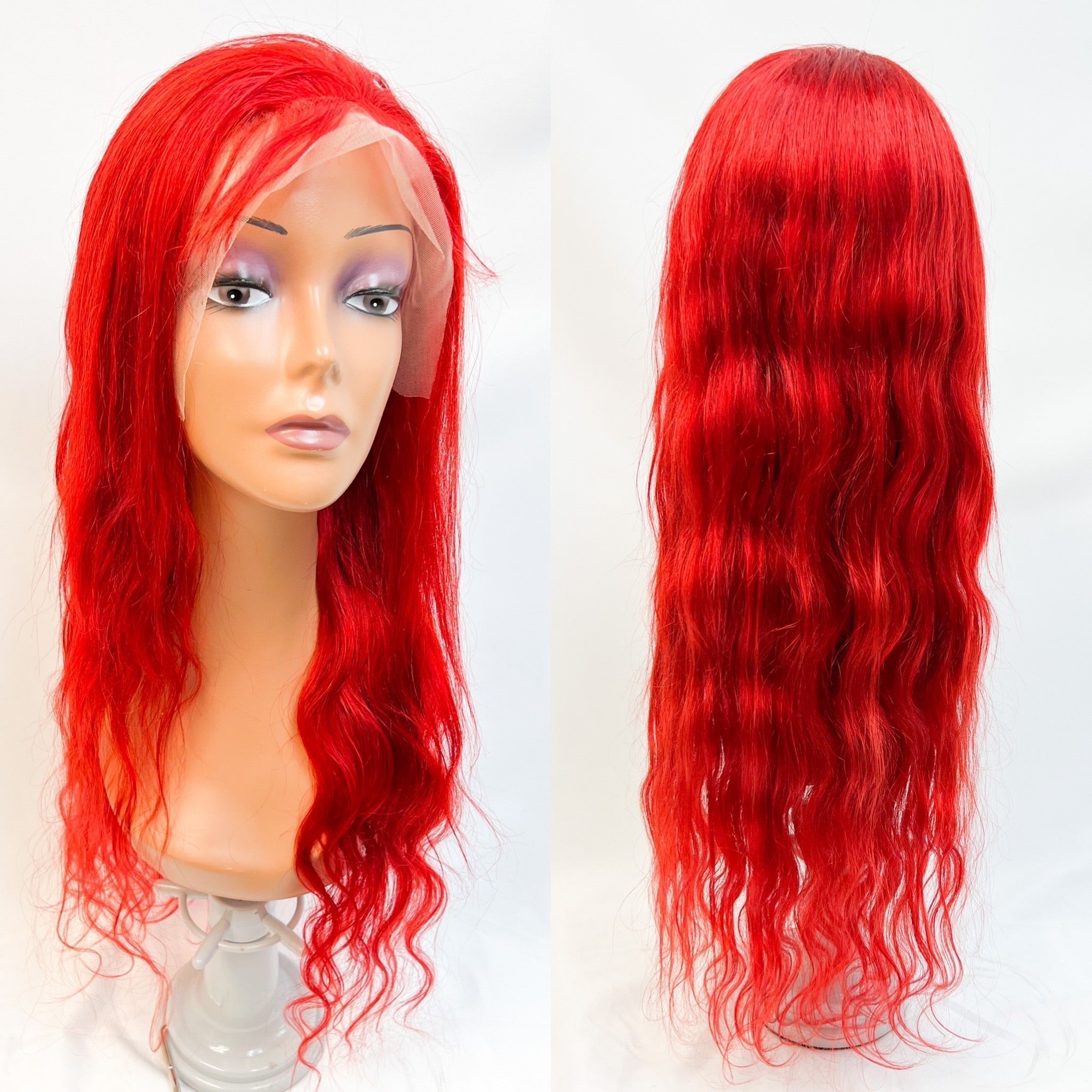 Rio Body Wave Lace Front Wig, Red, Size 26''