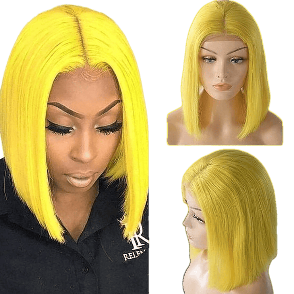 Rio Lace Front U-Part Human Hair Bob Wig, Straight - Choose Size