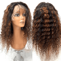 Rio Pineapple Human Hair Lace Front Wig Color CHSNUT 26 Inch