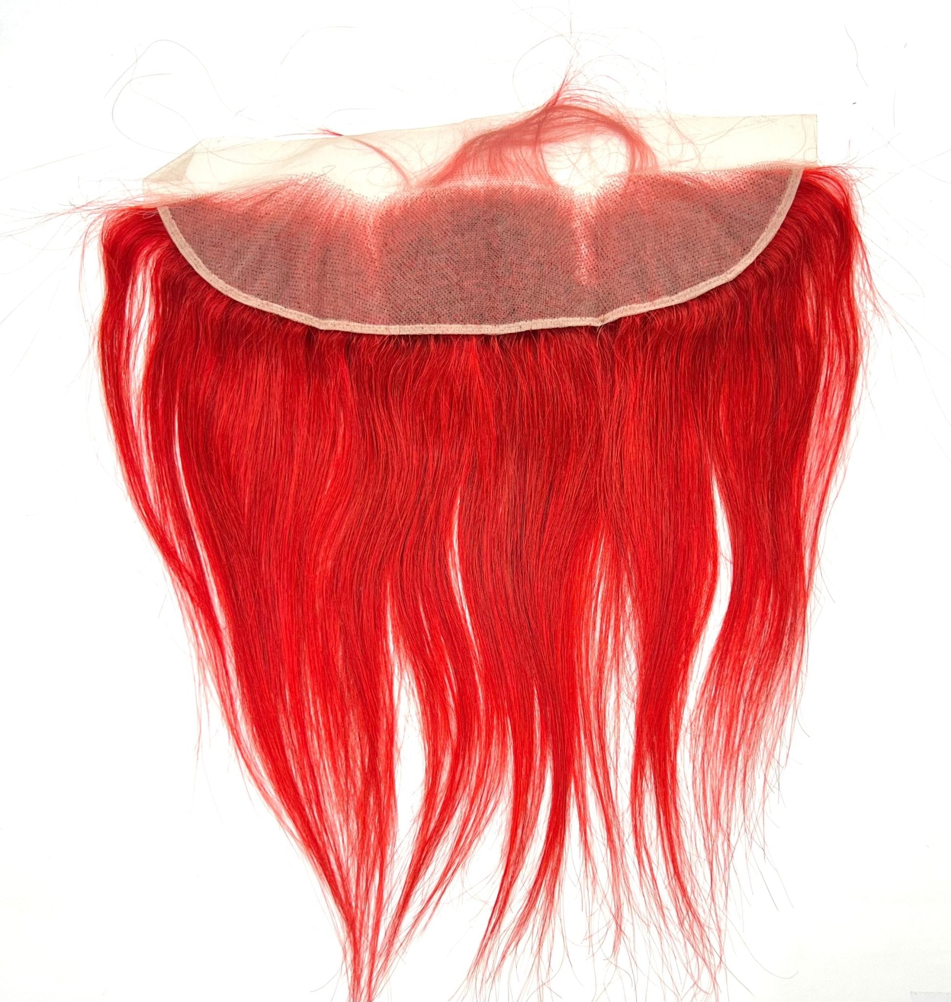 Rio Straight 13x4 Frontal Ear to Ear Hairpiece Red