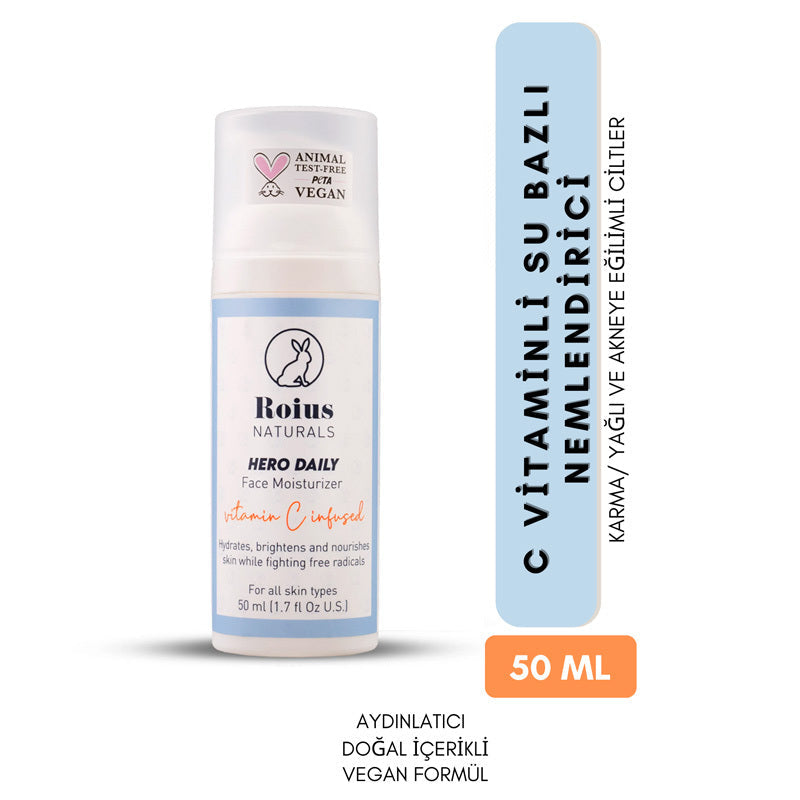 Roius Naturals Hero Daily Face Moisturizer with Vitamin C 50 ml