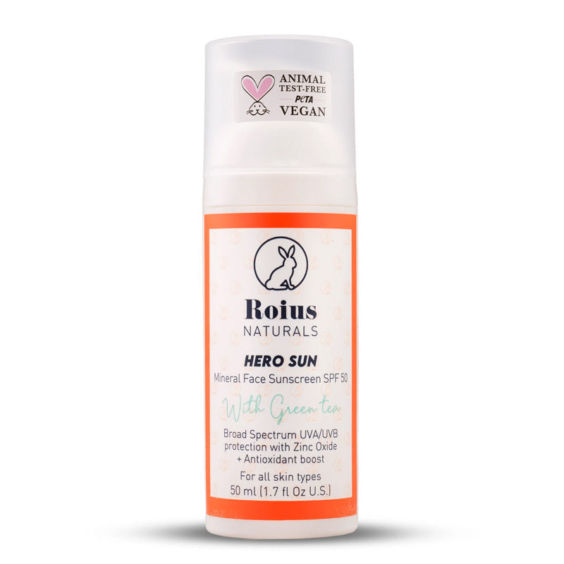 Roius Naturals Hero Sun Mineral SPF50+ Face Sunscreen 50 ml