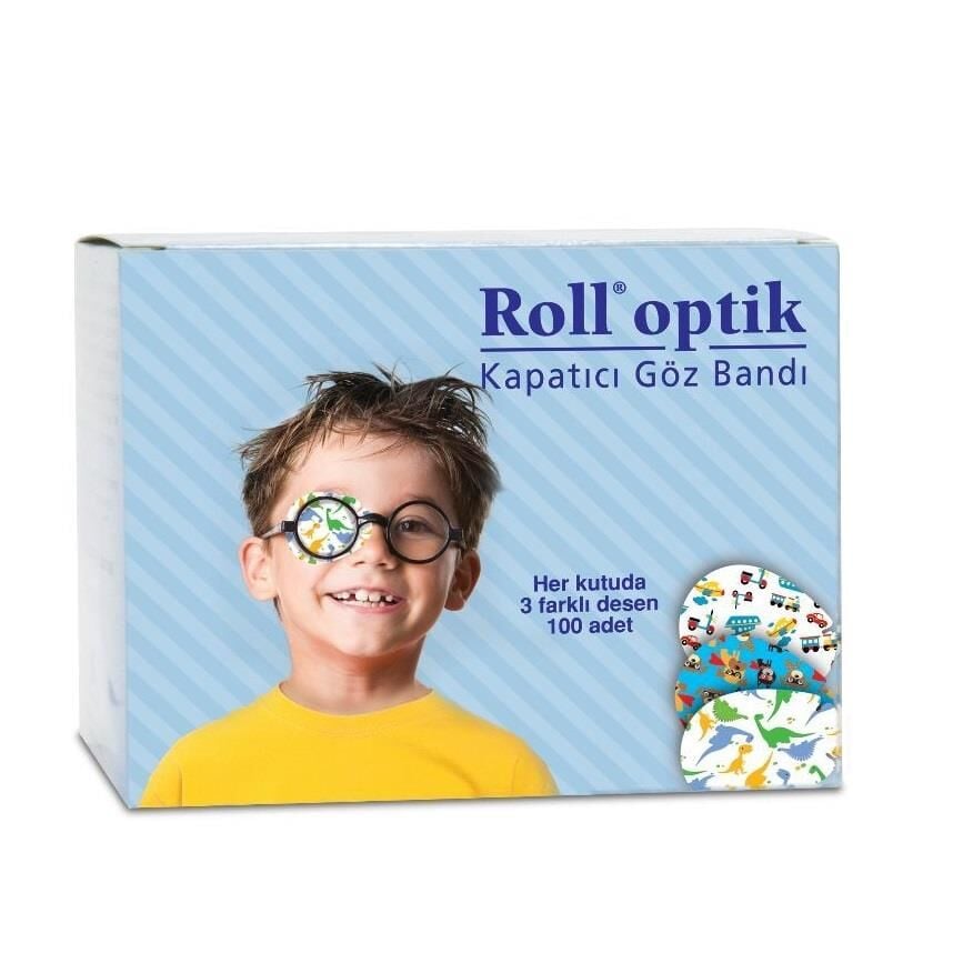 Roll Saglik Optic Eye Patches for Boys 100 Count