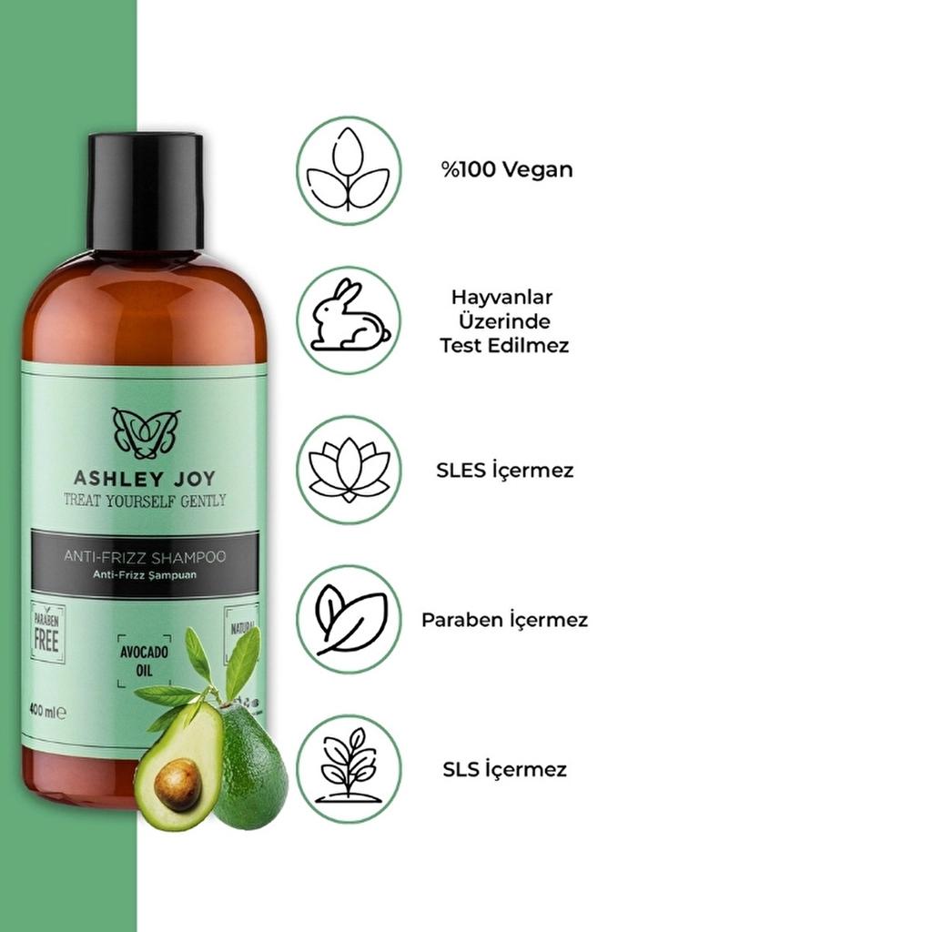Ashley Joy Anti-Frizz Shampoo for Smooth Hair 400 ml