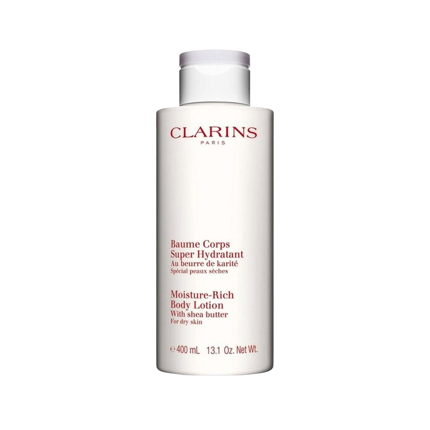 Clarins Moisture Rich Body Lotion: Intense Hydration for Dry Skin | Deeply Nourishing & Long-Lasting 400ml
