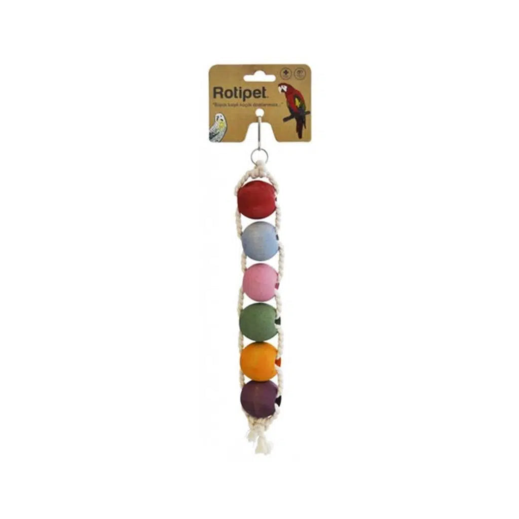 Rotipet 6-Ball Olympic Pendulum Bird Toy