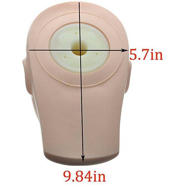 VIP Extensions Rubber Practice Mannequin Head for Eyelashes Makeup & Massage