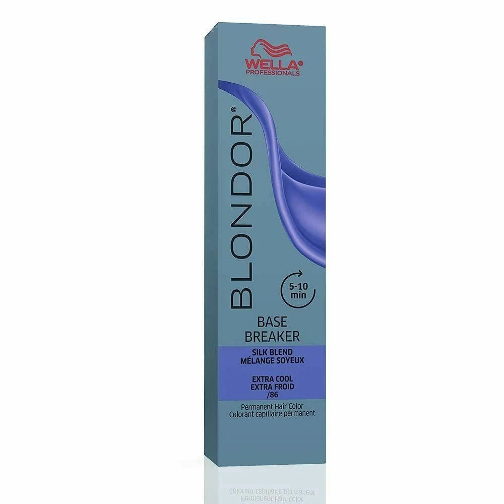 Wella Blondor Base Breaker Silk Blend Extra Cool /86 Pearl Violet Permanent Hair Color 2 oz