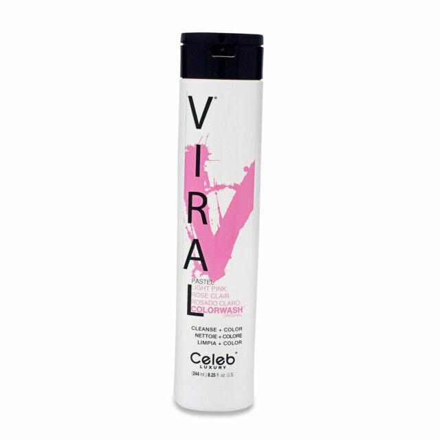 Celeb Luxury Viral Colorwash Shampoo Light Pink 8.25 oz New in Box