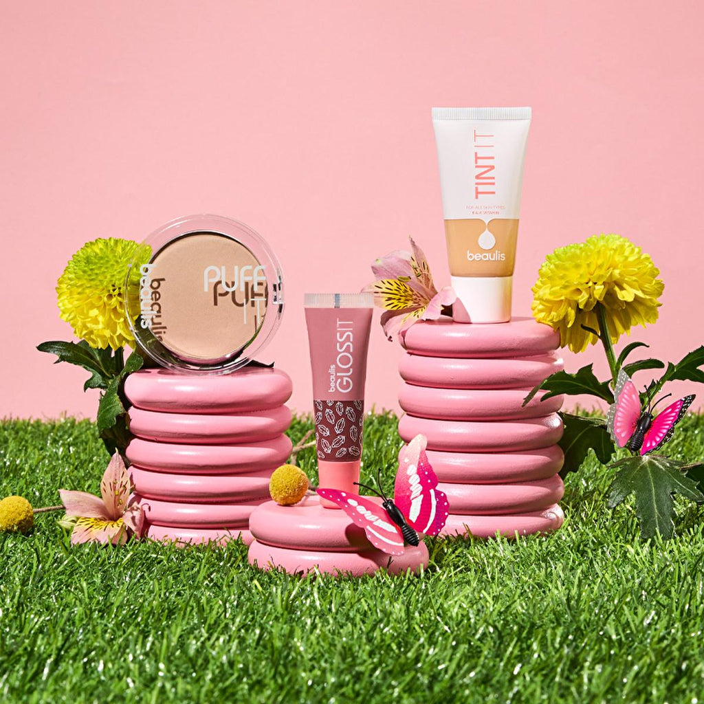 Beaulis Coconut Lip Gloss & Balm - Moisturizing, Shiny Lips with Fruit Extracts