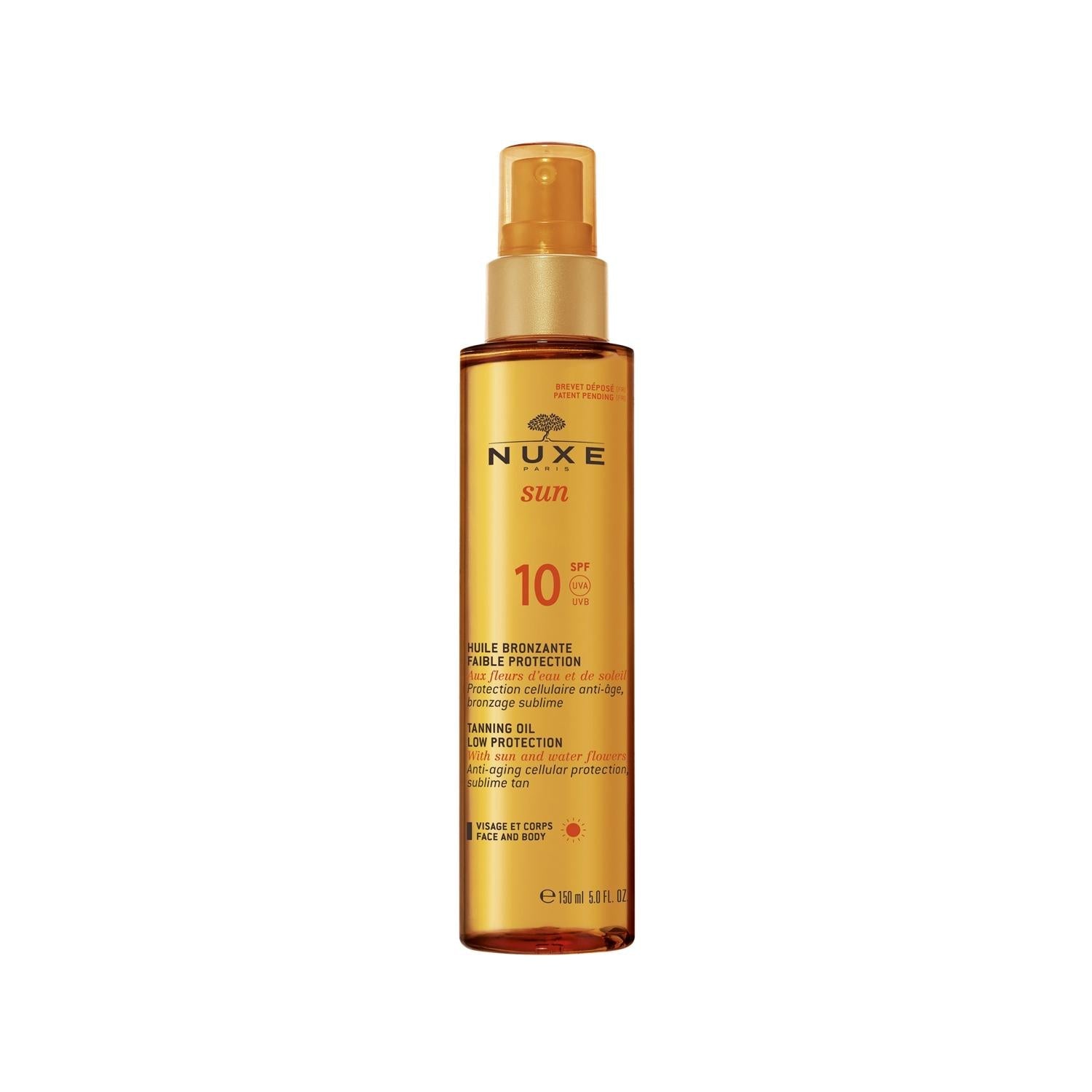 Nuxe Sun Tanning Face and Body Oil SPF10 - 150 ml