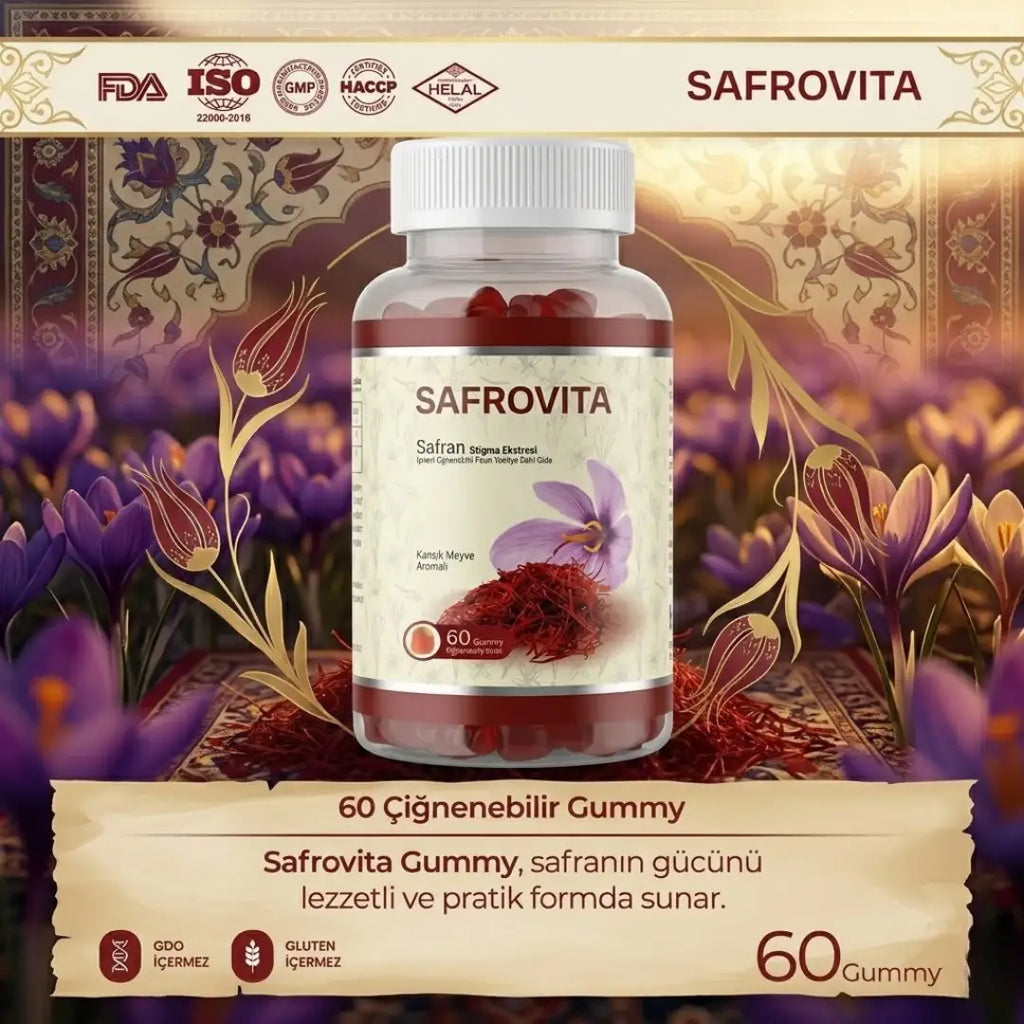 Cerebrovita Safrovita Saffron Extract Dietary Supplement 60 Gummies