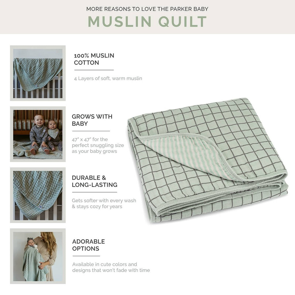 Sage Windowpane Quilt
