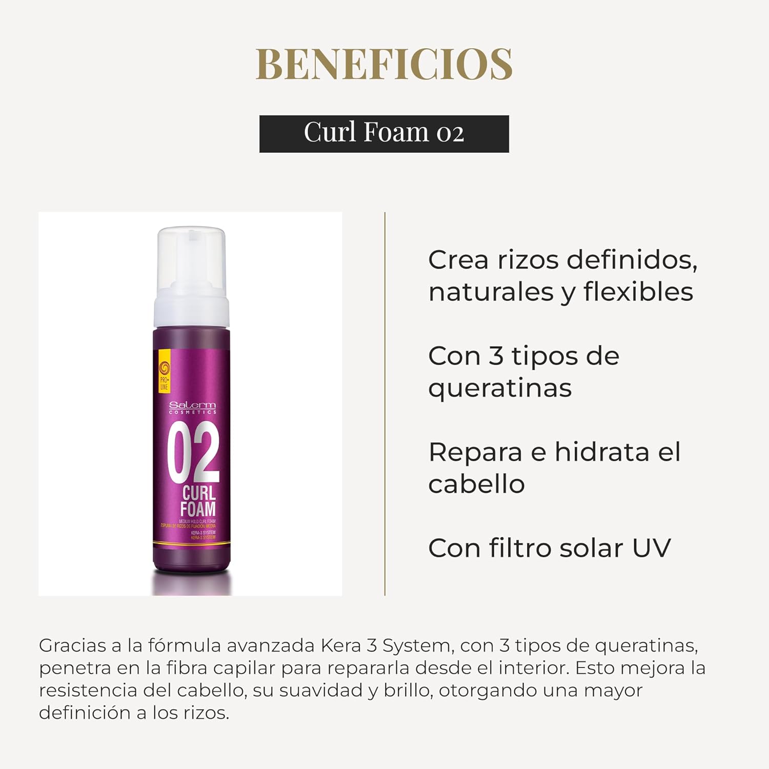SALERM - Curly Hair Foam 6.8 oz