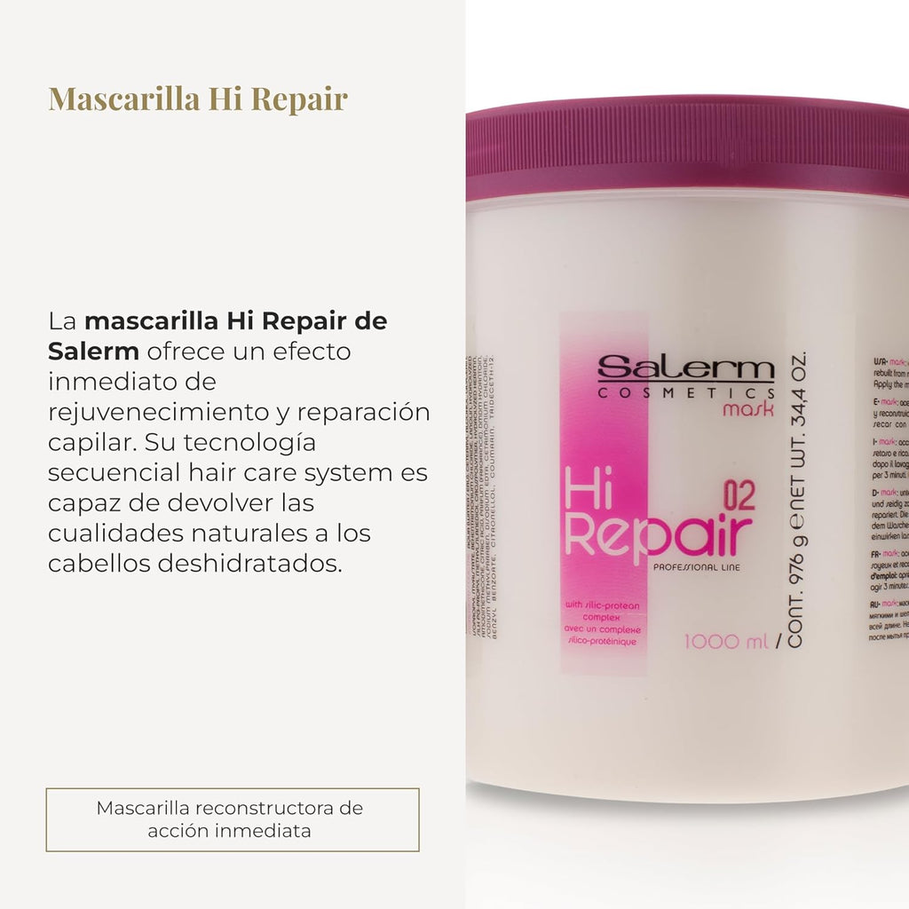 Salerm Hi Repair Mask 02 Hair Repair Treatment 34.4 oz