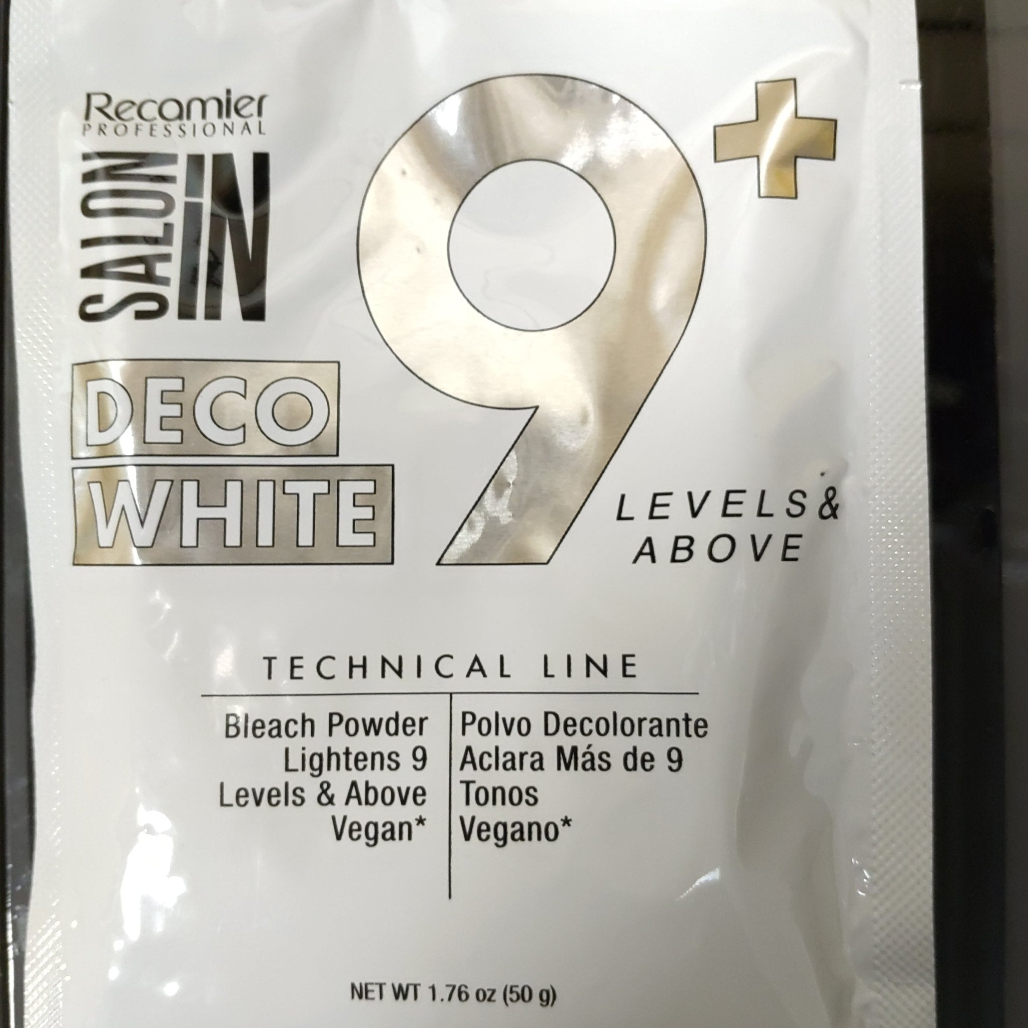 Salonin Deco White Bleach Powder Hair Lightener 1.76 oz