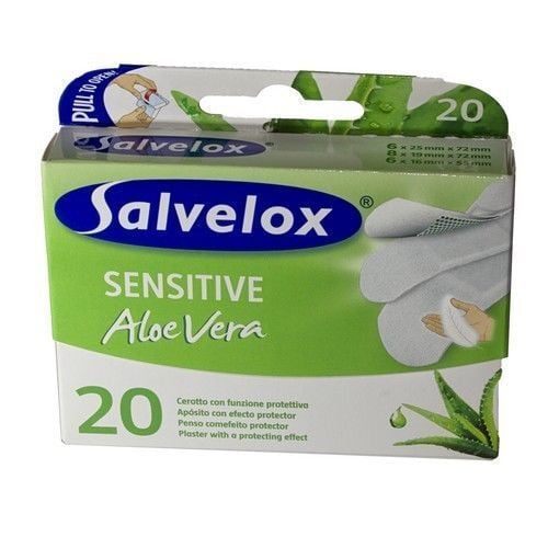 Salvelox Sensitive Aloe Vera Adhesive Bandages 20 Count