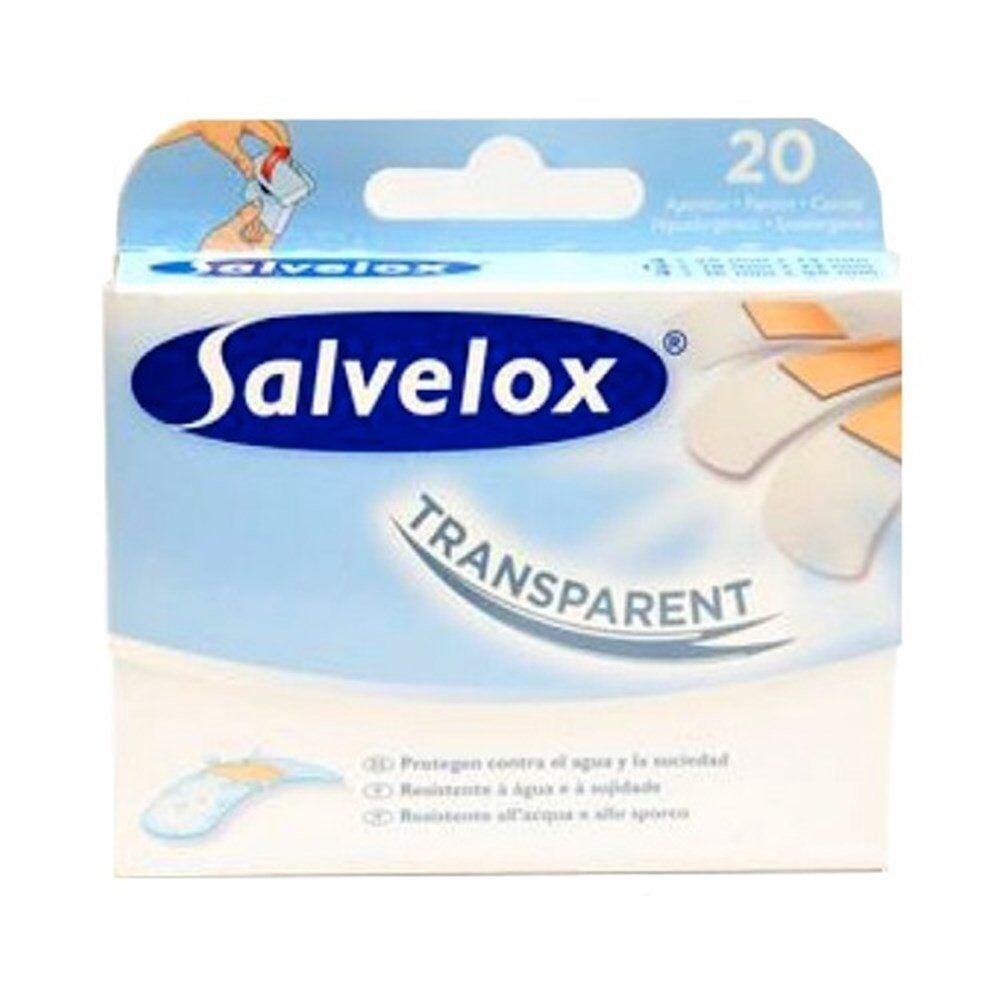 Salvelox Waterproof Transparent Bandages 20 Count