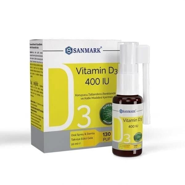 Sanmark Vitamin D3 400IU Daily Support Drops 20 ml
