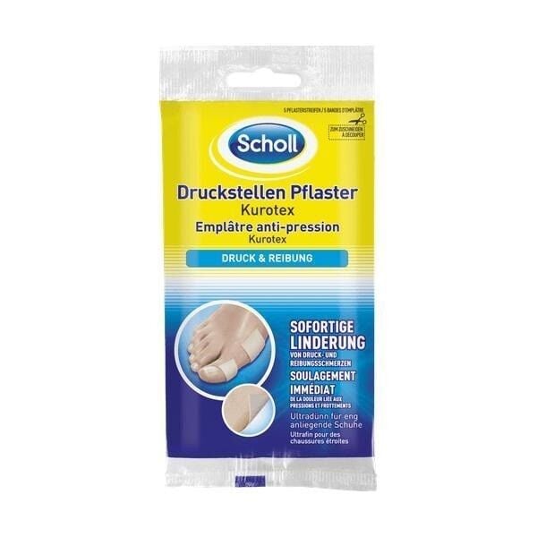 Scholl Kurotex Pressure Relief Plasters for Foot Comfort 5 Count