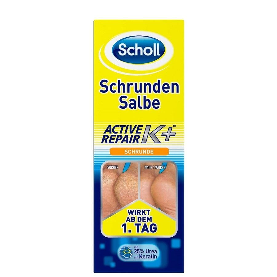 Scholl Active Repair K+ Cracked Heel Balm for Dry Feet 60ml
