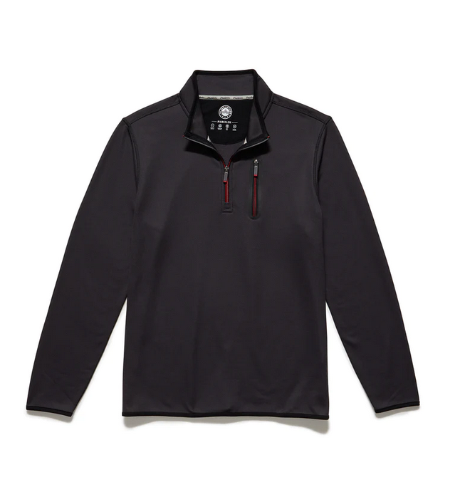 Helm Fleece 1/4 Zip Mock Neck Pullover - Charcoal