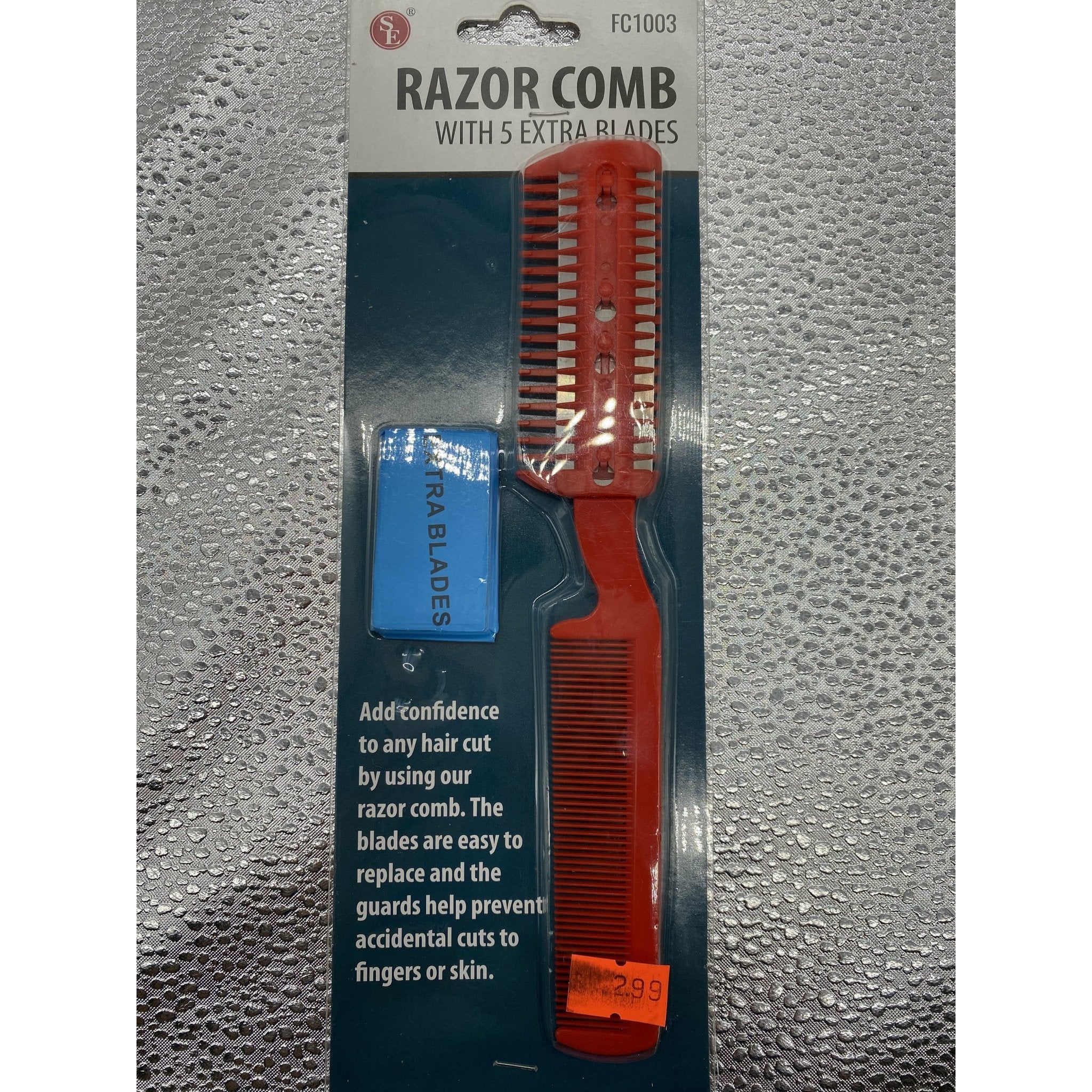 SE Razor Comb with 5 Extra Blades