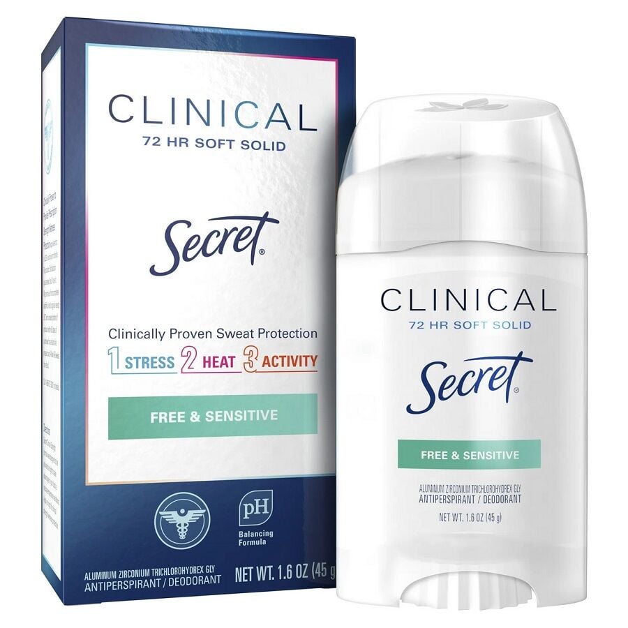 Secret Clinical Strength Sensitive Unscented Antiperspirant 45g