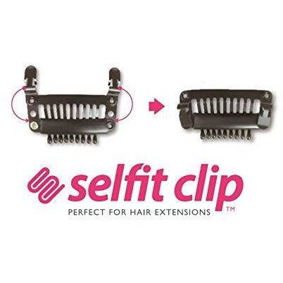 VIP Extensions Selfit Wig Hair Extension Clips 12 Piece Per Pack - Pick Size