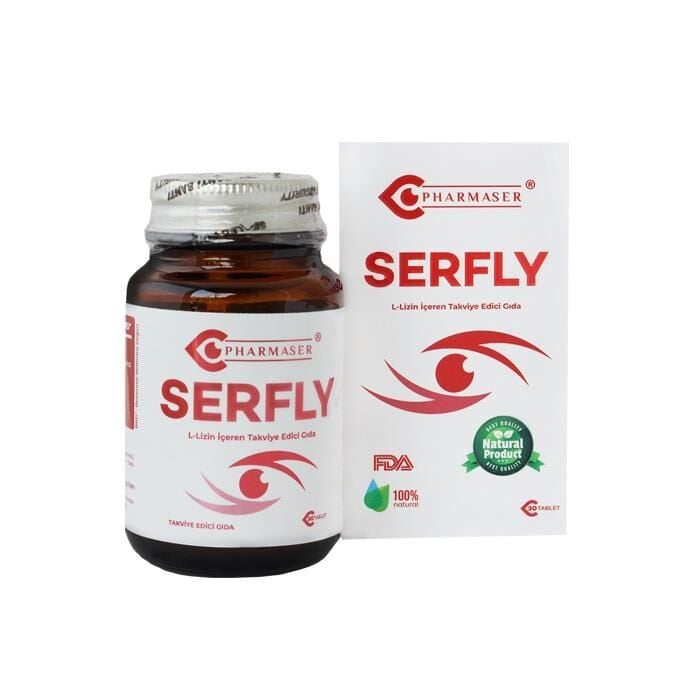 Pharmaser Serfly Vitamin C & L-Lysine Supplement 30 Tablets