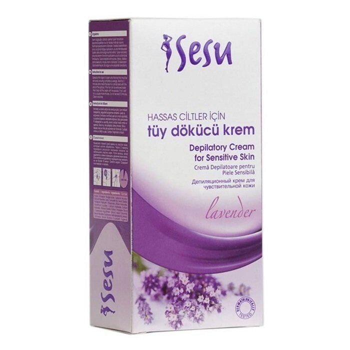 Sesu Lavender Hair Removal Cream for Sensitive Skin 100ml
