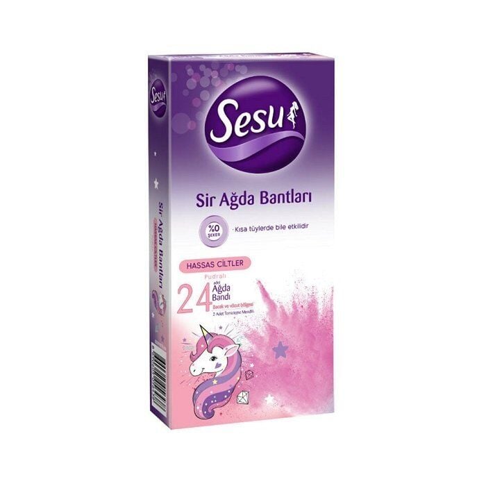 Sesu Body Wax Strips for Sensitive Skin 24 Count