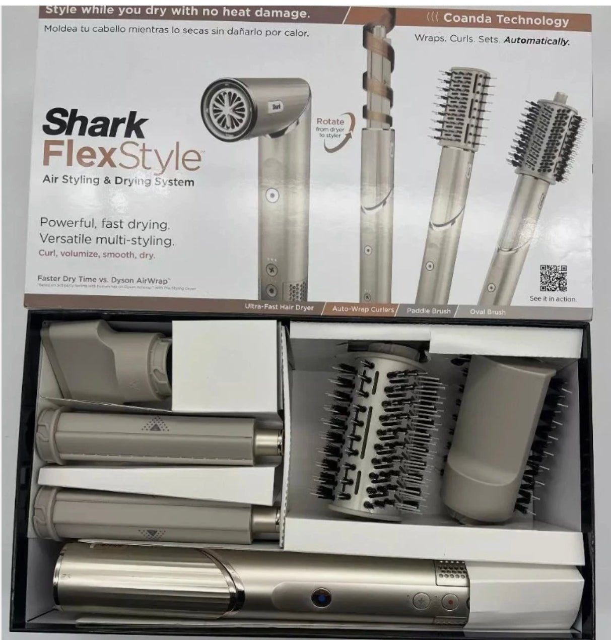ShARK - FlexStyle Air Styling & Drying System, Powerful Hair Blow Dryer and Multi-Styler