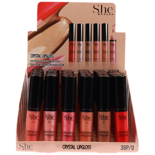 S.HE Glittered Crystal Lip Gloss