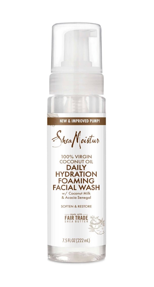 Sheamoisture Daily Hydration Foaming Facial Wash 100% Virgin Coconut Oil 7.5 oz