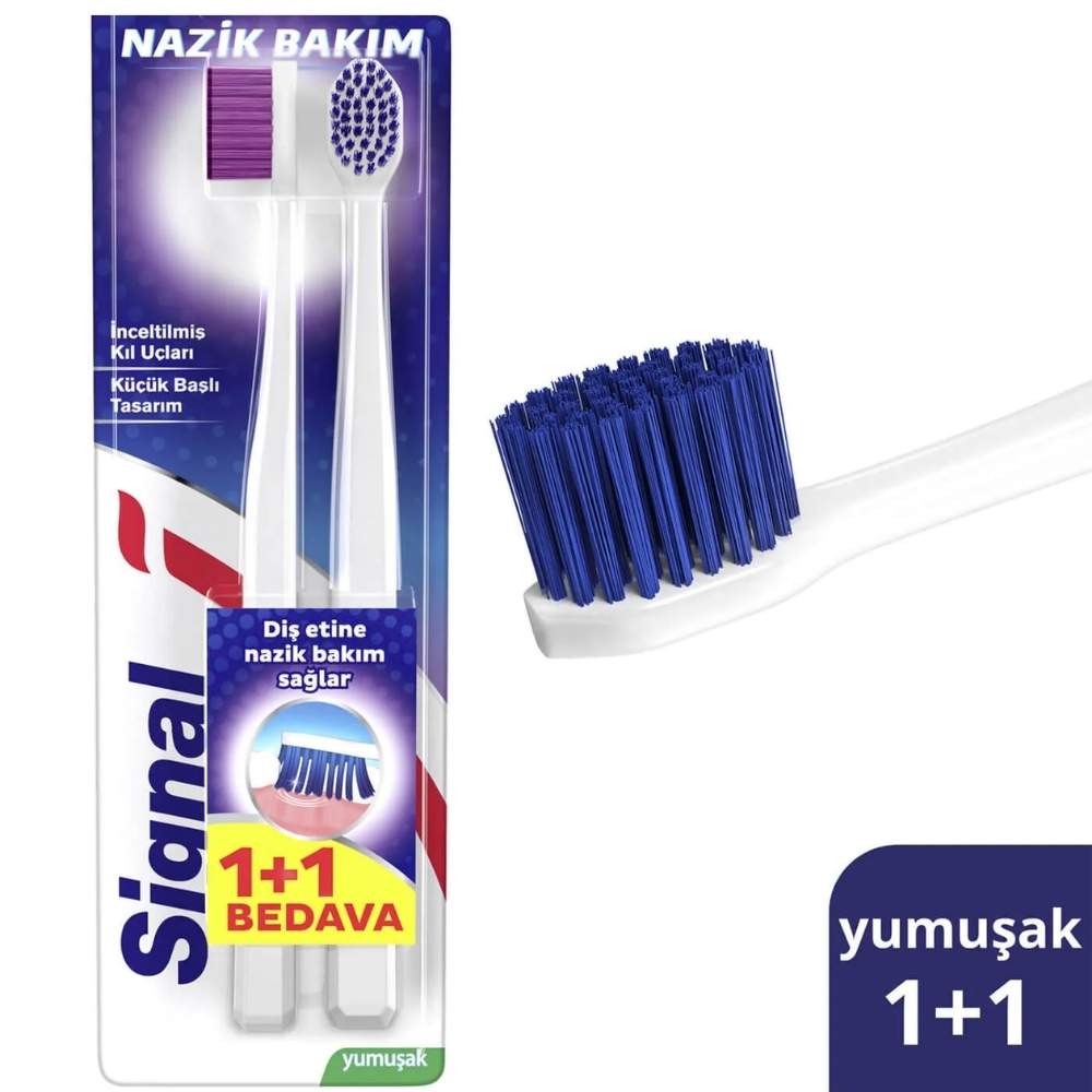 Signal Gentle Gums Soft Toothbrush for Sensitive Care 2 Count