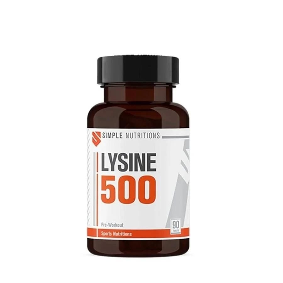 Simple Nutritions Lysine 500 mg Dietary Supplement 90 Tablets