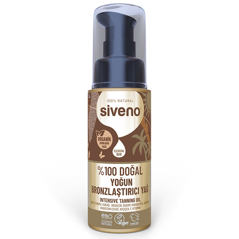 Siveno 100% Natural Intensive Tanning Oil for Deep Glow 50 ml