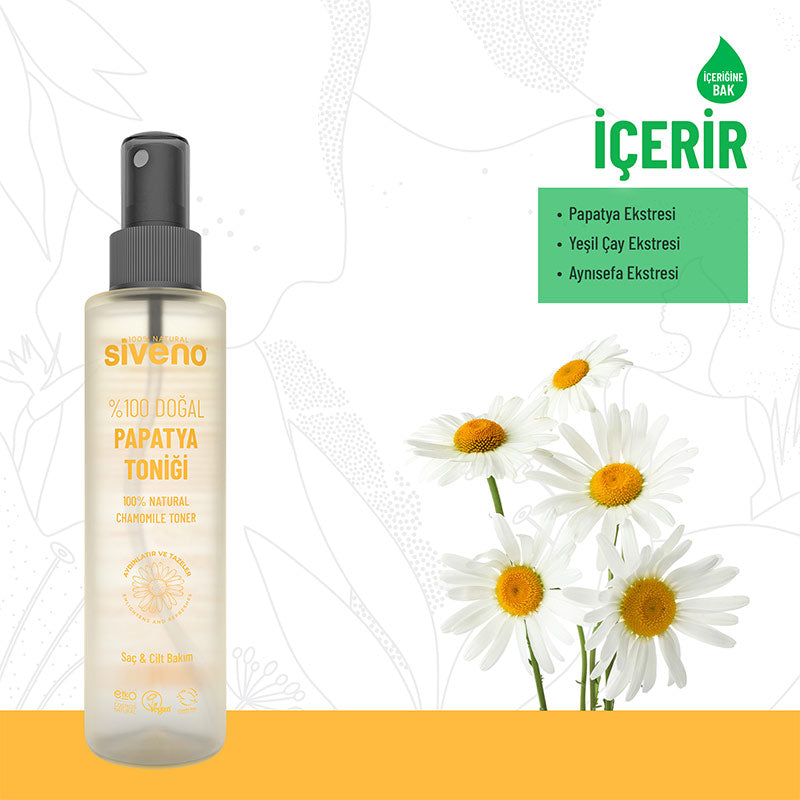 Siveno 100% Natural Chamomile Tonic Soothing Mist 150 ml