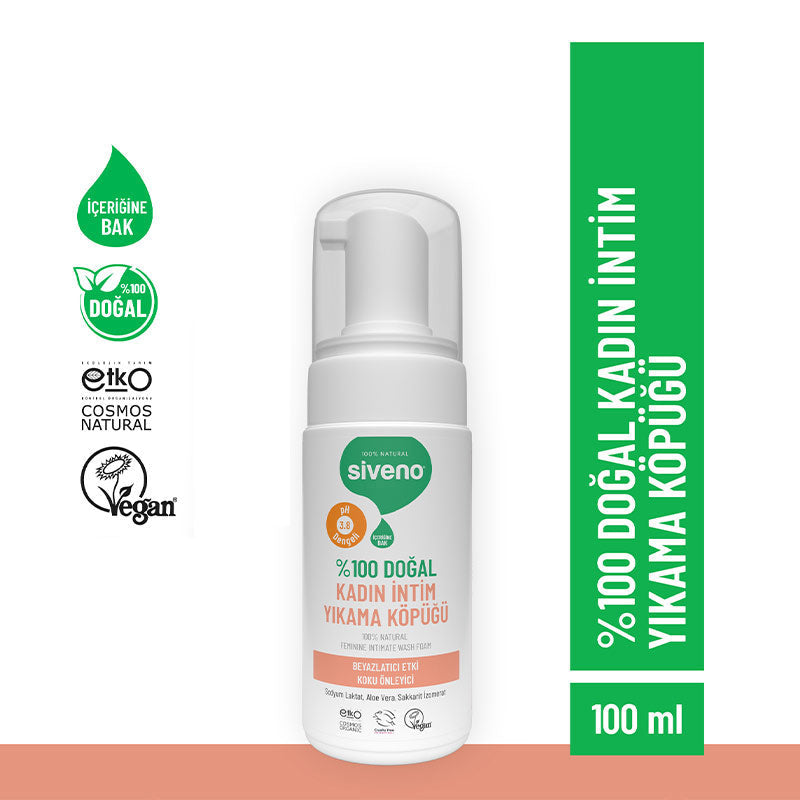Siveno Natural Intimate Wash Foam for Women 100 ml