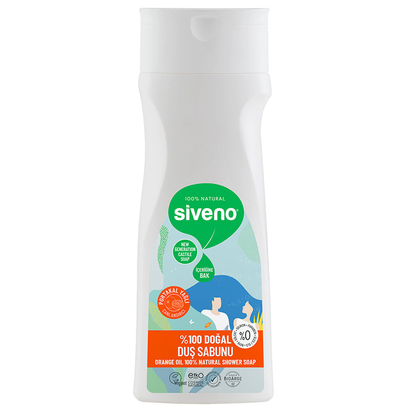 Siveno Orange Oil Natural Shower Soap for Refreshing Body Care 300 ml