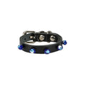 Cattie Beaded Leather Cat Collar Durable Accessory XLarge