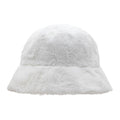 Eklips White Plush Bucket Hat