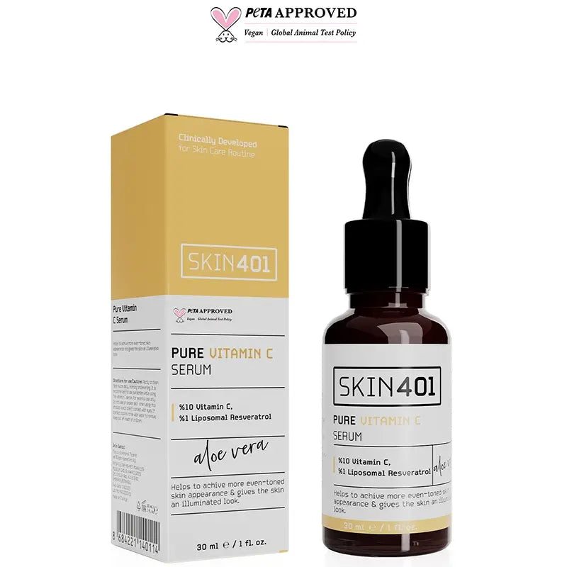Skin401 Pure Vitamin C Serum Brightening Glow Formula 30ml