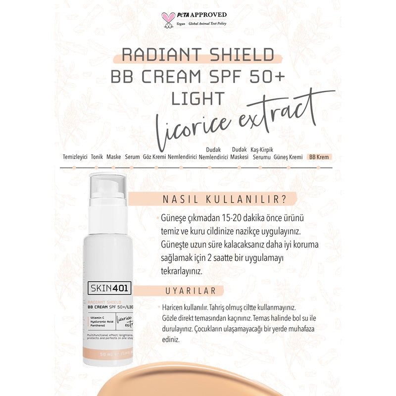 Skin401 Radiant Shield BB Cream SPF 50 Light Coverage 50 ml