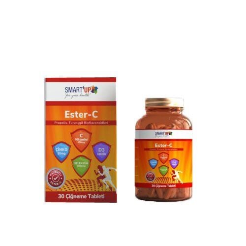 Smart UP Ester C Vitamin C Support 30 Chewable Tablets