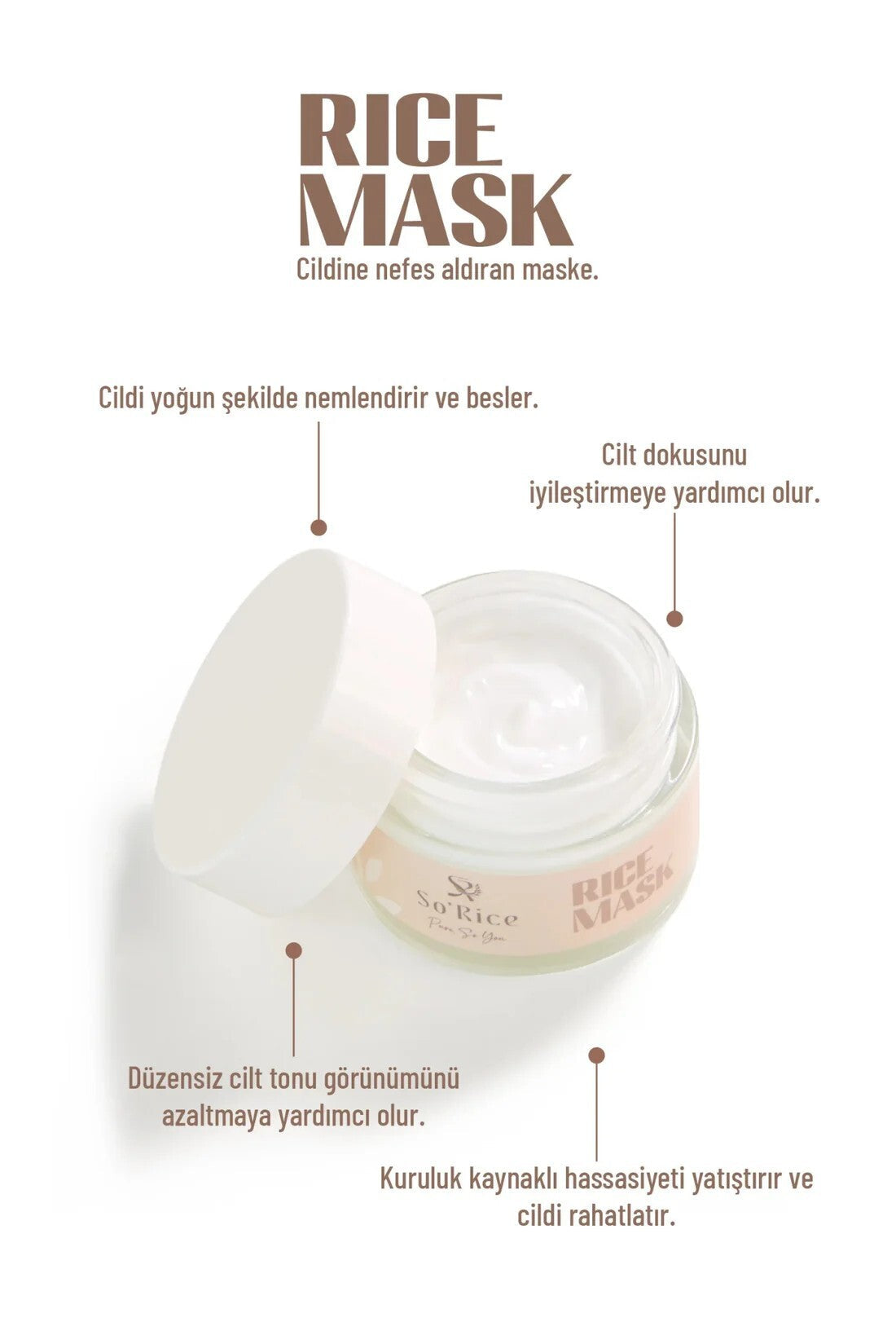 So Rice Rice Mask Brightening Face Mask 50 ml