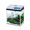 Sobo Complete Desktop Aquarium Red Decorative Fish Tank 28.5x19x34cm