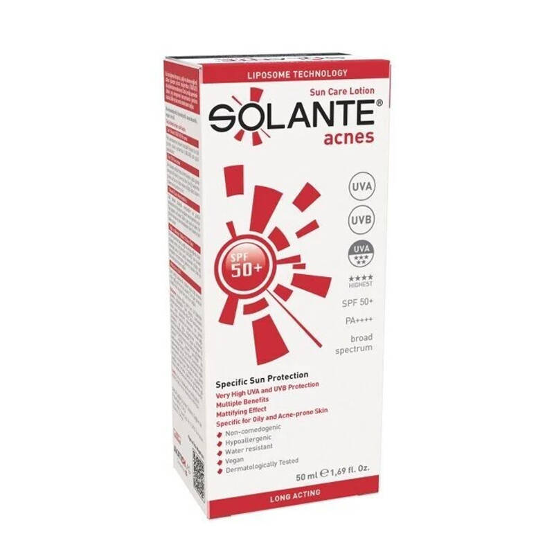 Solante Acnes SPF50+ Sunscreen Lotion for Oily Skin 50 ml