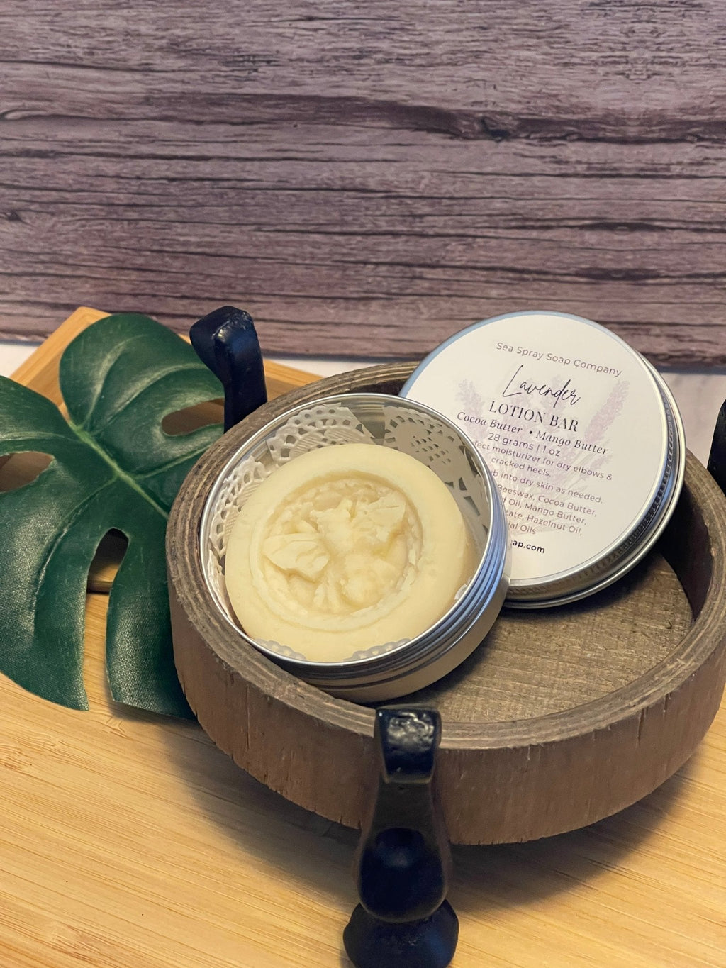 Solid Lotion Bars + Tin